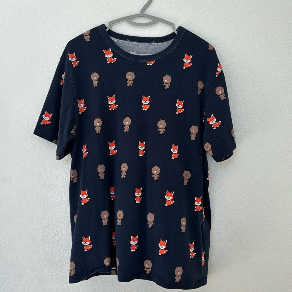 Maison Kitsune x LINE FRIENDS collab t shirt
